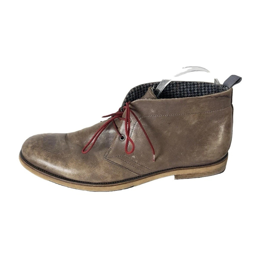 English Laundry Sheffield Chukka Boots Brown Size 9 Leather Mens Distressed